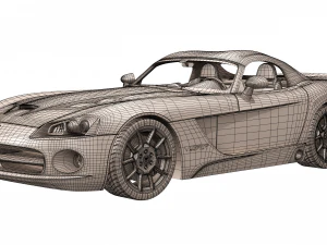 dodge viper srt10 2008 - 2010 3D Model