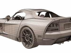 dodge viper srt10 2008 - 2010 Modello 3D