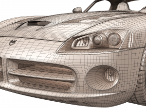 dodge viper srt10 2008 - 2010 Modello 3D