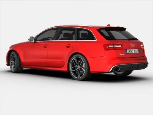 audi rs6 avant 2014 3D Model