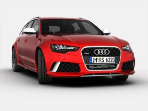 audi rs6 avant 2014 3D Model