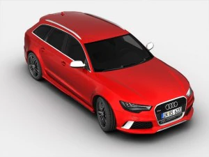 audi rs6 avant 2014 3D Model