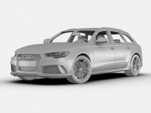 audi rs6 avant 2014 3D Модель