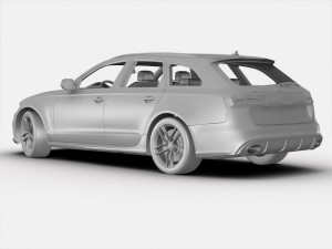 audi rs6 avant 2014 3D Модель