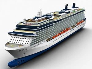 celebrity reflection cruise ship 3D Model