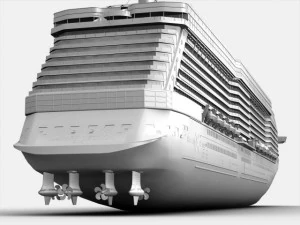 celebrity reflection cruise ship 3D Model