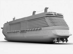celebrity reflection cruise ship 3D Model
