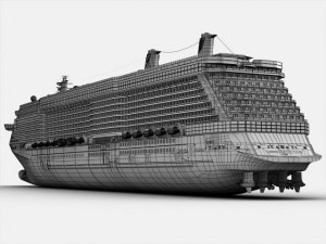 celebrity reflection cruise ship Modelo 3D
