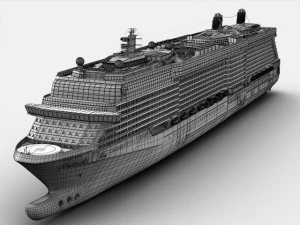 celebrity reflection cruise ship 3D Model