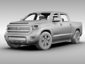 toyota tundra 2014 3D 模型