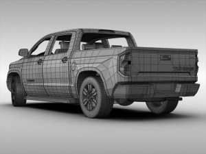 toyota tundra 2014 3D 模型