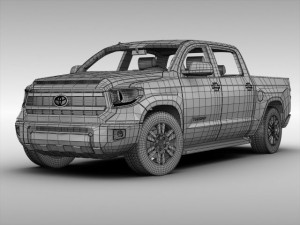 toyota tundra 2014 3D 模型