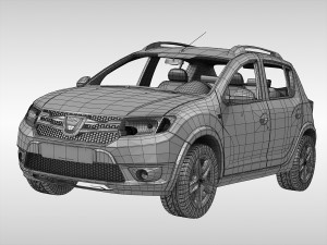 dacia sandero stepway 2013 3D Model