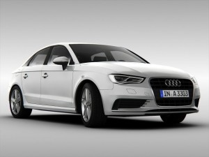 audi a3 sedan 2014 3D-Modell