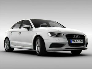 audi a3 sedan 2014 3D Model