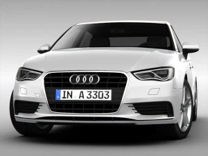 audi a3 sedan 2014 3D Model