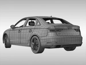 audi a3 sedan 2014 3D Model