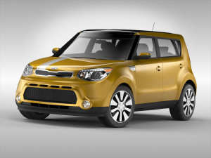 kia soul ii 2014 3D मॉडल