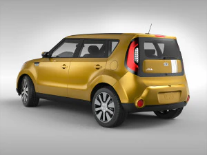 kia soul ii 2014 3D Model