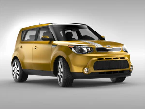 kia soul ii 2014 3D Model