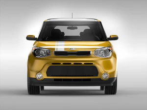 kia soul ii 2014 3D Model