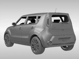 kia soul ii 2014 3D Model
