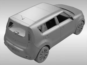 kia soul ii 2014 3D Model