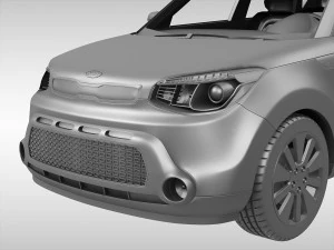 kia soul ii 2014 3D Model