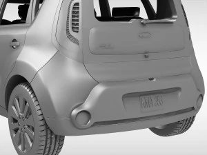 kia soul ii 2014 3D Model