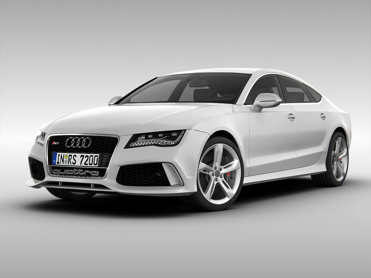 audi rs7 sportback 2014 3D Model .c4d .max .obj .3ds .fbx .stl .blend 
