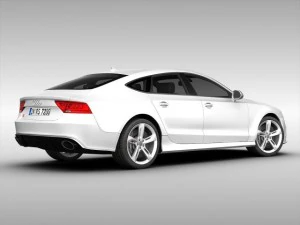 audi rs7 sportback 2014 3D Model