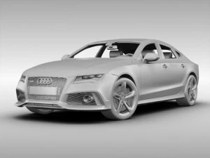 audi rs7 sportback 2014 3D Model