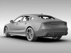 audi rs7 sportback 2014 3D Model