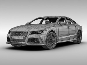 audi rs7 sportback 2014 3D Model