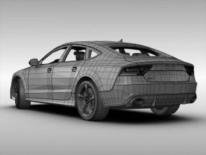 audi rs7 sportback 2014 3D Model