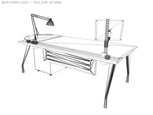 faram office furniture 1 3D Model
