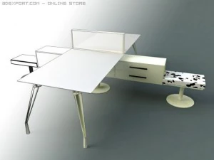 faram office furniture 2 3D Model