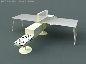 faram office furniture 2 3D Model