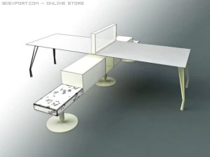 faram office furniture 2 3D Model