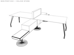 faram office furniture 2 3D Model