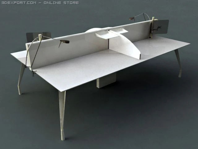 faram office furniture 3 3D Model .c4d .max .obj .3ds .fbx .stl .blend 