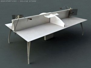 faram office furniture 3 Model 3D