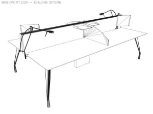 faram office furniture 3 3D Model