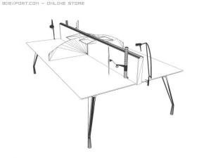 faram office furniture 3 3D Model