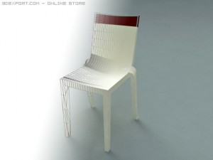 kartell hi cut chairs 3D Model