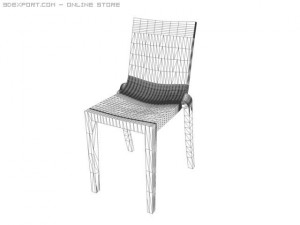 kartell hi cut chairs 3D Model