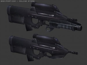 free modern wepaons pack01 Modello 3D