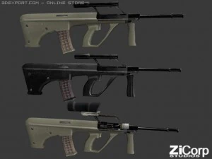 pacote de armas modernas gr&aacute;tis01 Modelo 3D
