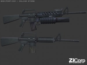 free modern wepaons pack01 Modelo 3D