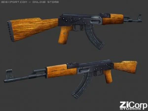 pacote de armas modernas gr&aacute;tis01 Modelo 3D